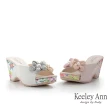 【Keeley Ann】復古花卉厚底拖鞋(米白色431303132)