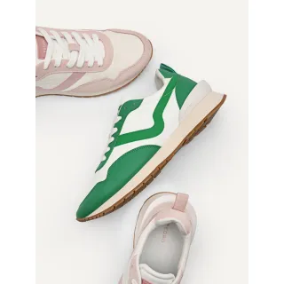 【PEDRO】女運動鞋-綠/淺粉色(小CK高端品牌)