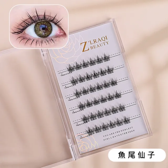 【ZLRAQI BEAUTY】自黏簇狀假睫毛(獨立假睫毛 自黏簇狀假睫毛 無膠睫毛 自然睫毛)