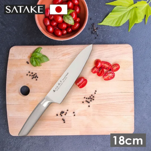 佐竹產業】日本製濃州正宗作一體成型含鉬不鏽鋼牛刀18cm(日製切肉刀主