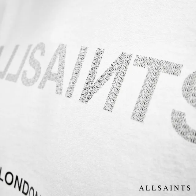 【ALLSAINTS】CUTOUT 純棉寬鬆LOGO短袖T恤 M004PA(寬鬆版型)