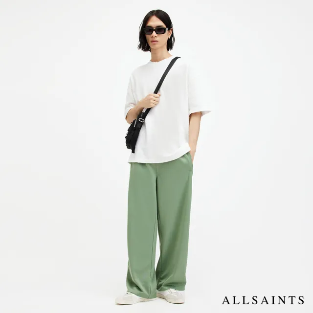 【ALLSAINTS】ASPEN 純棉寬鬆織紋短袖T恤 M001JA(寬鬆版型)