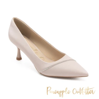 【Pineapple Outfitter】GILOU 細鍊絲綢中跟鞋(藕粉色)