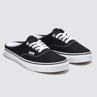 【VANS 官方旗艦】UA Authentic Mule 男女款黑白色懶人拖鞋/休閒鞋/帆布