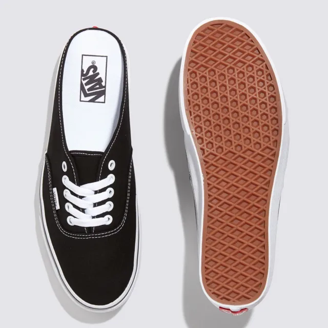 【VANS 官方旗艦】UA Authentic Mule 男女款黑白色懶人拖鞋/休閒鞋/帆布