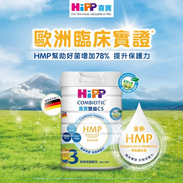 即期品【HiPP】喜寶雙益CS生機幼兒成長配方800g/罐(賞味期2024/11/21)