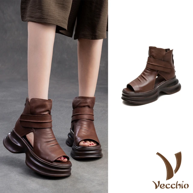 Vecchio 真皮樂福鞋 厚底樂福鞋/真皮翻絨牛皮復古縫線