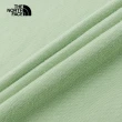 【The North Face 官方旗艦】【情侶款】北面男女款綠色純棉品牌LOGO帳篷印花短袖T恤｜8CSVI0G
