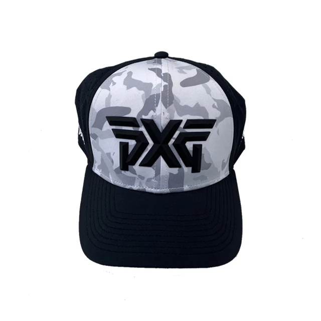 PXG PXG34迷彩大LOGO可調節式高爾夫球帽/鴨舌帽(黑色)