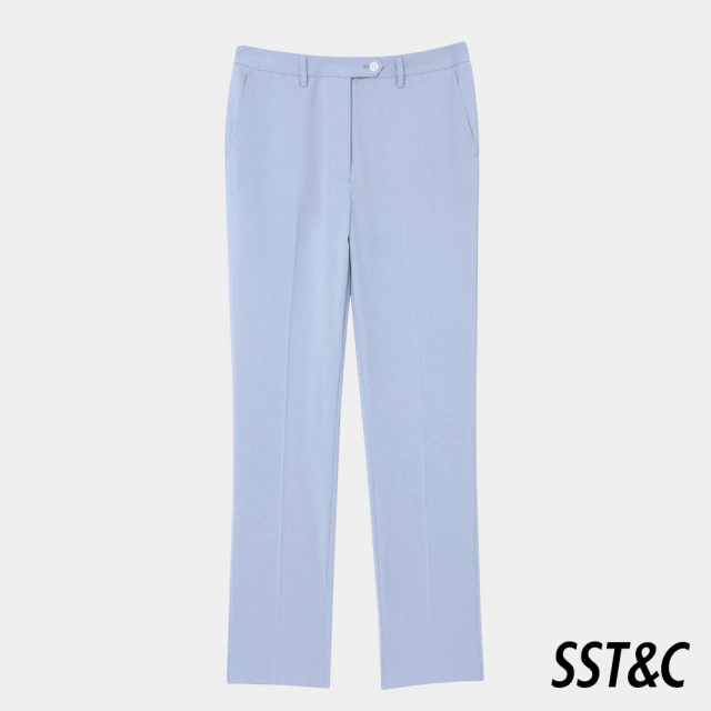 【SST&C 新品９折】霧藍色合身版西裝褲7262404003