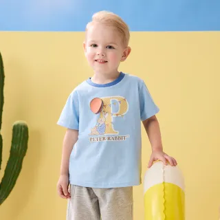 【奇哥官方旗艦】比得兔 男童裝 生日快樂氣球T恤/上衣(2-4歲)