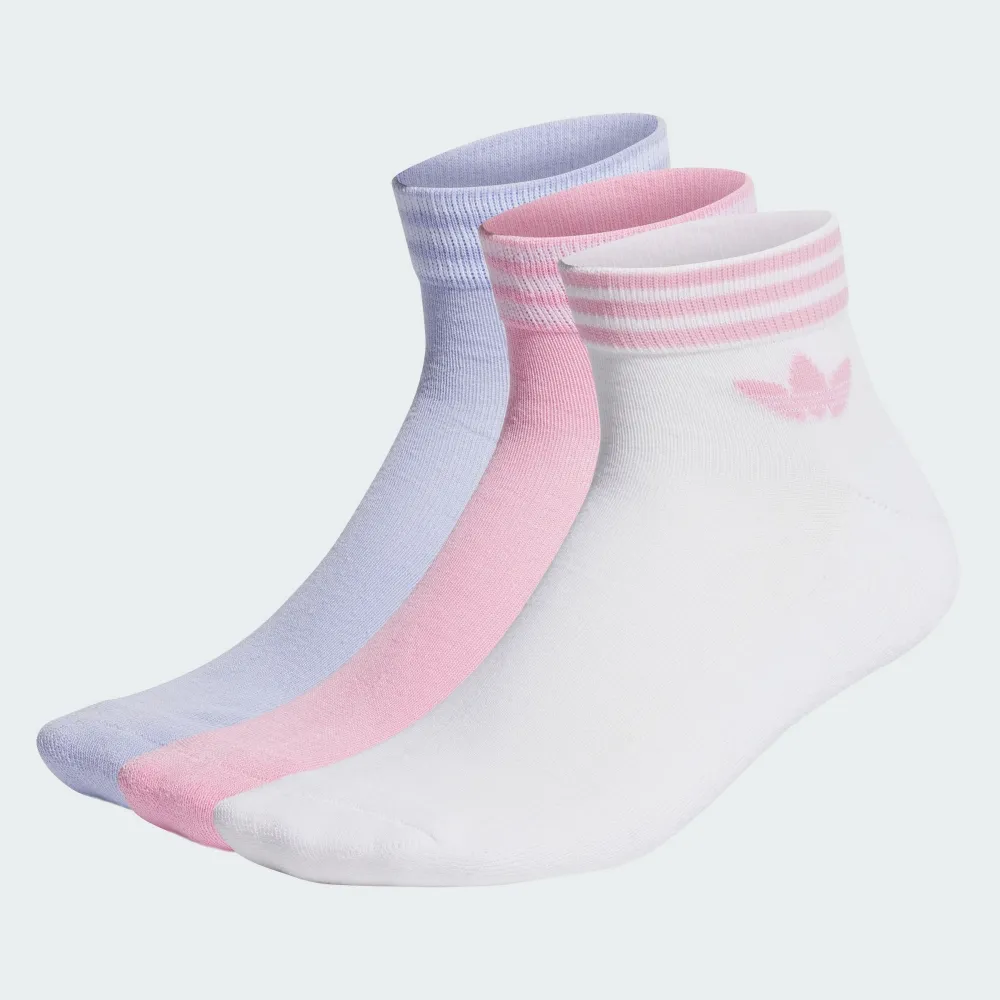 【adidas 官方旗艦】LOGO 腳踝襪 3 雙入 男/女 - Originals IU2663