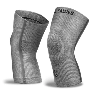 【Vital Salveo 紗比優】保暖升級型護膝二雙入(2雙4入/多尺寸如量身訂做/遠紅外線運動護膝套-台灣製造)