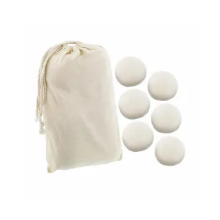 【柏順德】烘衣羊毛球 6顆(附 棉袋收納)