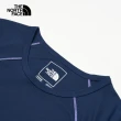 【The North Face 官方旗艦】【Woman 首推款】北面女款UPF藍色吸濕排汗涼感防曬短袖T恤｜87VSTKI