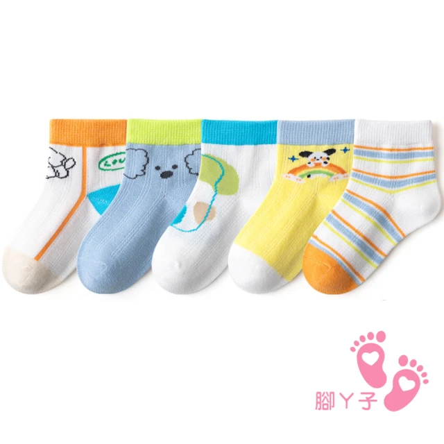 韓國 V.Bunny 女童兒童襪中筒襪4雙組 - 花朵花紋線