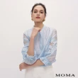 【MOMA】精緻天絲繡花上衣(淺藍色)