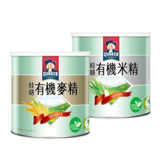 【QUAKER 桂格】有機米麥精系列300gx3罐(有機米精/有機麥精)