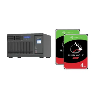 【QNAP 威聯通】搭希捷 4TB x2 ★ TVS-h1288X-W1250-16G 12Bay NAS 網路儲存伺服器