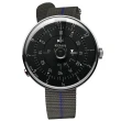 【klokers 庫克】KLOK-01- M2 極簡黑色錶頭+單圈尼龍錶帶