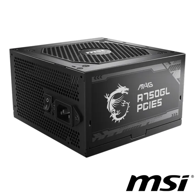 【MSI 微星】MAG A750GL PCIE5 80PLUS 金牌 電源供應器