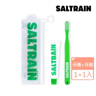 【SALTRAIN】積雪草修護牙膏牙刷旅行組-綠 30g(修護小綠友 極致清新 專櫃公司貨)