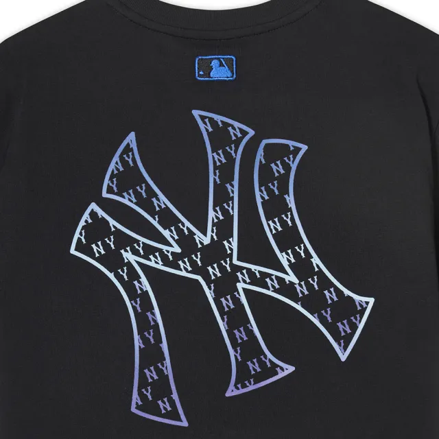 【MLB】童裝 短袖T恤 Monogram系列 紐約洋基隊(7ATSM0243-50BKS)