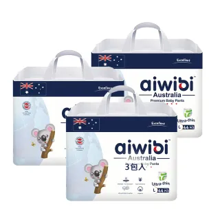 【Aiwibi 愛薇彼】零觸感瞬吸 褲型拉拉褲x3包 M-XXL(褲型/紙尿褲/尿布)