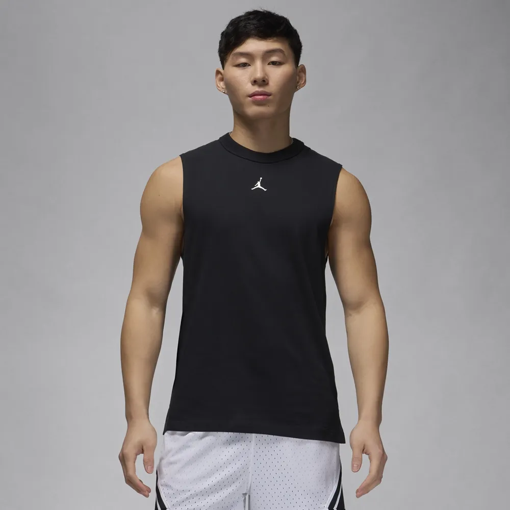 【NIKE 耐吉】雙11 背心 上衣 運動休閒 男 AS M J DF SPRT SLVLS TOP Jordan 喬丹 黑色(FN5857010)