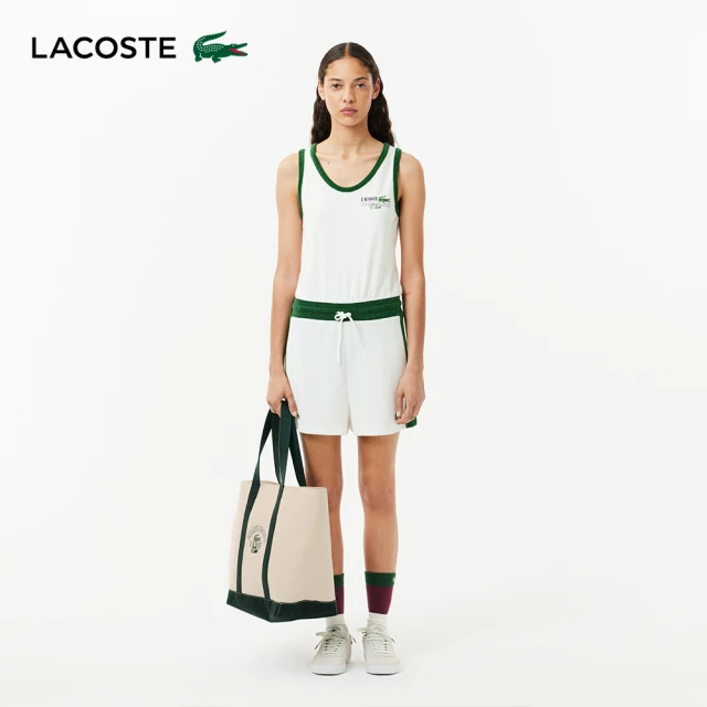 LACOSTE 包款-Angy粒面皮革肩背包(墨綠色)優惠推