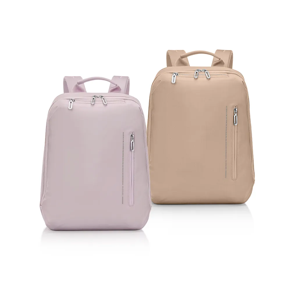 【Samsonite 新秀麗】ONGOING 再生材質簡約輕盈女性筆電後背包14.1吋(多色可選)