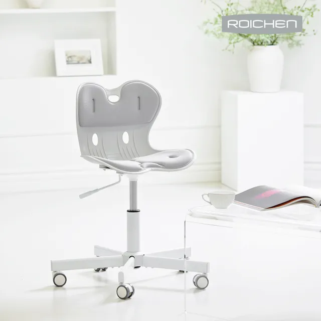 【Roichen】優雅椅/辦公椅 灰色