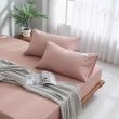 【GOLDEN-TIME】雲眠紗三件式枕套床包組-珊瑚粉(加大)