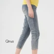 【Qiruo 奇若名品】春夏專櫃藍色七分牛仔褲2412C 緊身彈性(M-2XL)