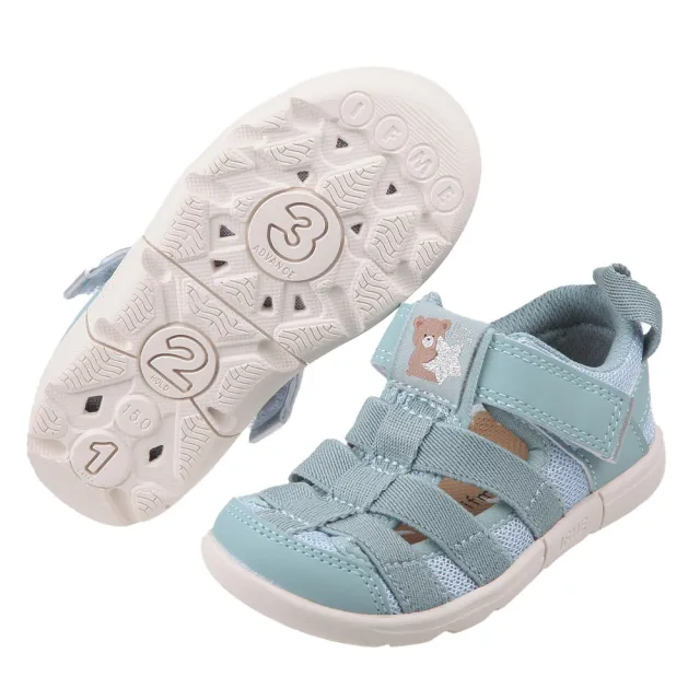 【布布童鞋】日本IFME極簡湖藍色中童機能水涼鞋(P4K302B)
