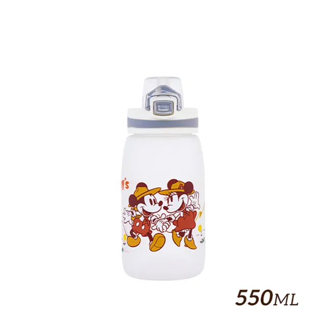 【HOUSUXI 舒希】迪士尼米奇米妮系列-Tritan彈蓋水瓶550ml-A1