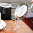 【無藏茗茶】茶具茶葉組-茶覺650ml玻璃泡茶壺+阿里山金萱綠茶茶葉100g裸包裝(冷泡茶壺)