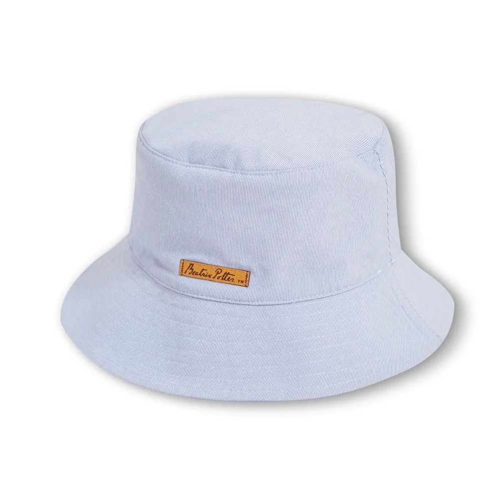 【奇哥官方旗艦】比得兔 男童裝 生日快樂男童橫紋漁夫帽-可收納(吸濕排汗+抗UV)
