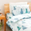 【Norns】嚕嚕米Moomin森林100%天絲鋪棉兩用被套床包組-單人(寢具 含床包枕套兩用被套)