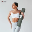 【Horizon 天際線】MIT自然正確 FSC認證 天然橡膠健身瑜珈墊 4mm183x61cm(天然麻表層/附瑜珈背帶)
