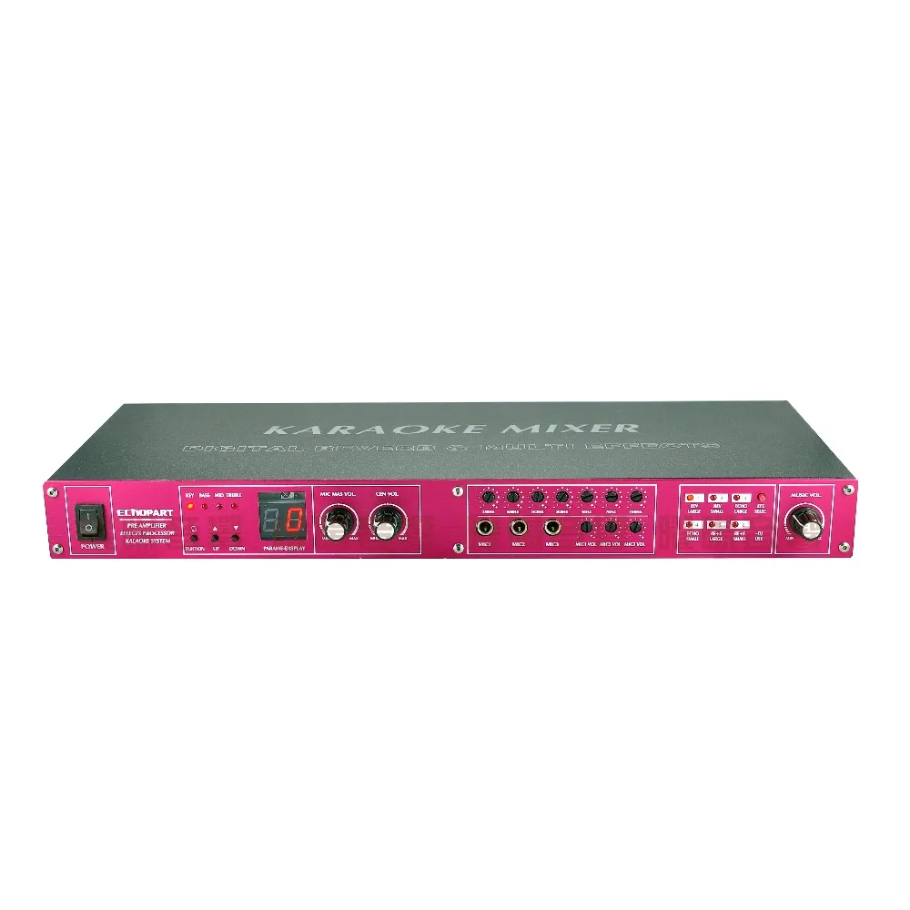 【ECHOPART】REV-9700 專業型麥克風迴音器 混音器(立體聲升降調 ±8KEY 六段迴音REVERB/ECHO)