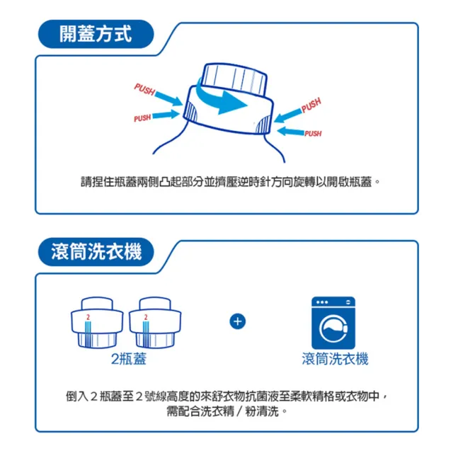 【Lysol來舒】衣物抗菌液-清新無香1.21Lx2(衣物除菌消毒/洗衣添加劑/洗衣抗菌液)