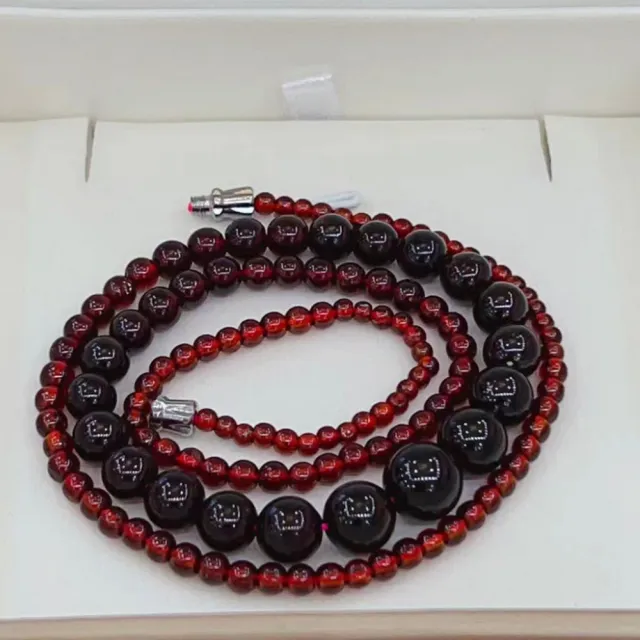 【勝弘珠寶】巴西石榴石塔鏈-3-9mm