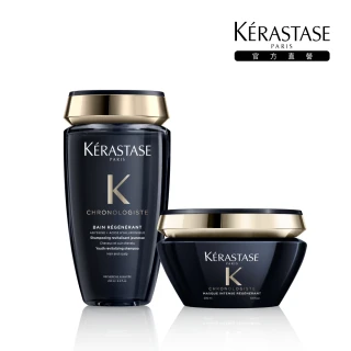 KERASTASE 巴黎卡詩 黑鑽極萃逆時洗護組(洗髮精+髮膜)