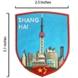 【A-ONE 匯旺】夜上海東方明珠彩色磁鐵+中國 上海刺繡裝飾貼2件組磁鐵冰箱貼 可愛磁鐵(C162+233)