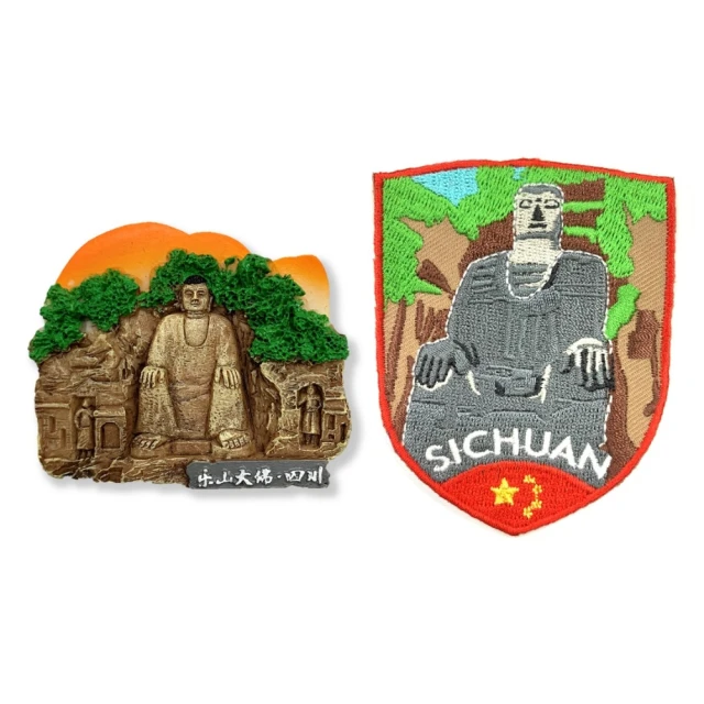 A-ONE 匯旺 中國四川樂山大佛冰箱磁鐵+中國 四川大佛刺