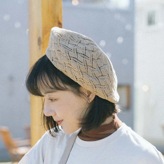 Belinda 羊毛時尚貝雷帽畫家帽(灰/卡其/摩卡咖/粉色