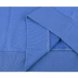 【MM6 MAISON MARGIELA】MM6 Maison Margiela黑字LOGO棉質長袖連帽T恤(女款/藍)
