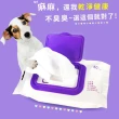 【ODOUT 臭味滾】狗狗/貓咪專用 除臭抑菌濕紙巾 50張(寵物全身/用品/環境皆可使用)