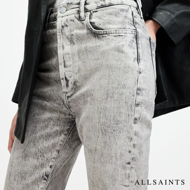 【ALLSAINTS】EDIE 破壞高腰直筒牛仔褲 WE508Z(筒版型)